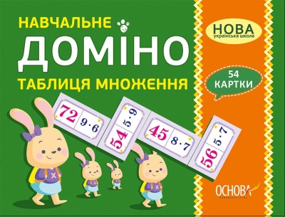 НУШ Навчальне доміно «Таблиця множення»
