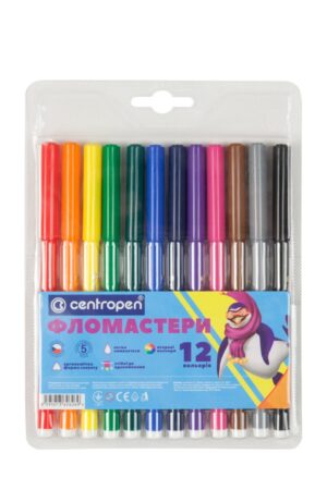 Фломастери 12 кольорів Centropen 7790\12
